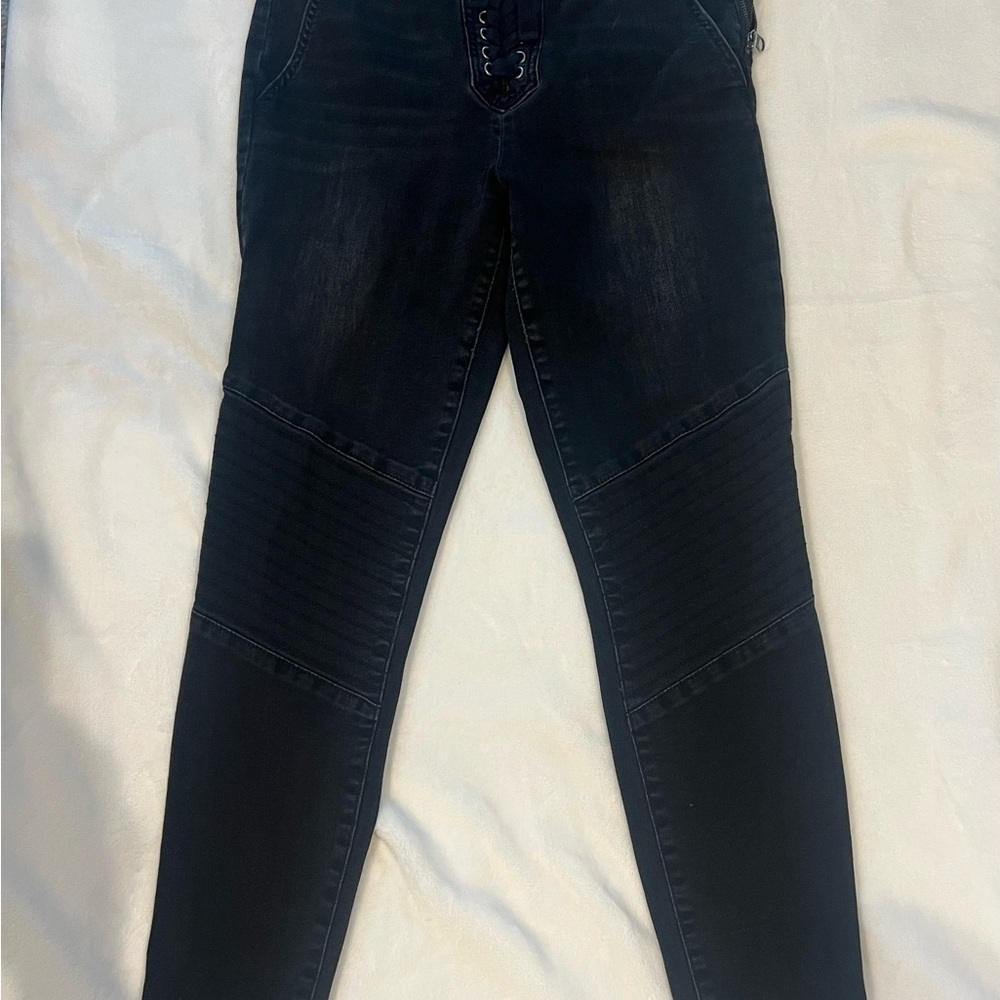 GAP Women's Black Skinny Moto Jeans